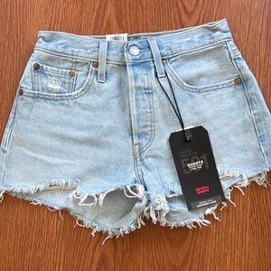 Levi’s 501 High Rise Premium Denim Shorts size 24